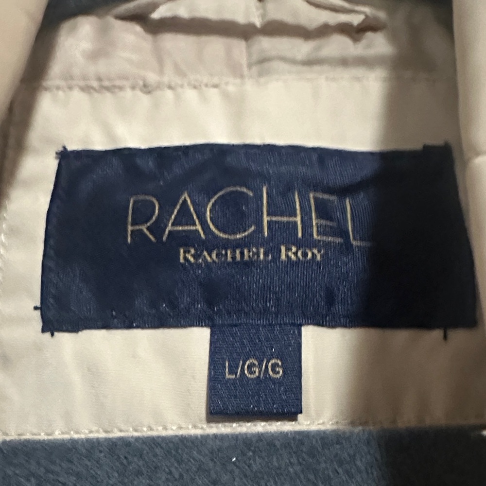 Rachel Roy Quilted Beige Jacket L NWOT - Picture 2 of 5